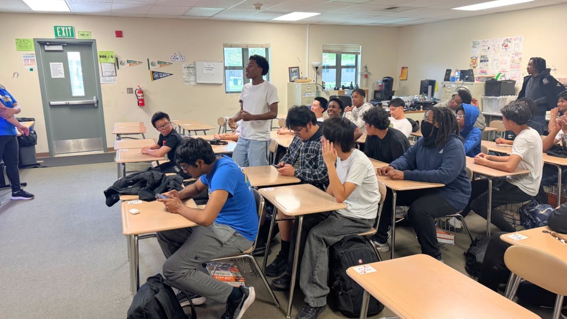 Brothers during Wellness workshop