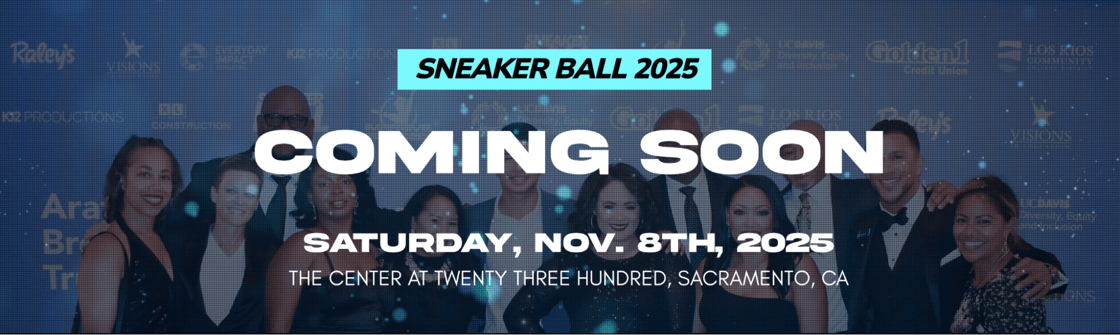 Sneaker Ball 2025 Coming Soon banner - dated Saturday, November 8th, 2025